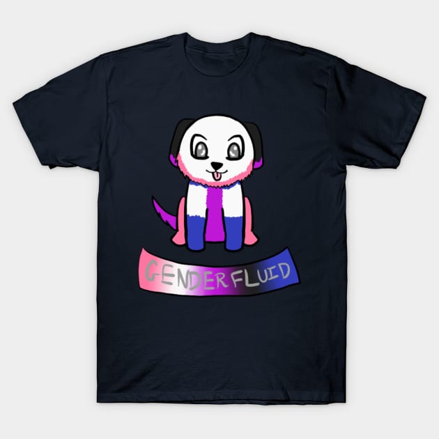 Genderfluid Puppy! T-Shirt by j_wise